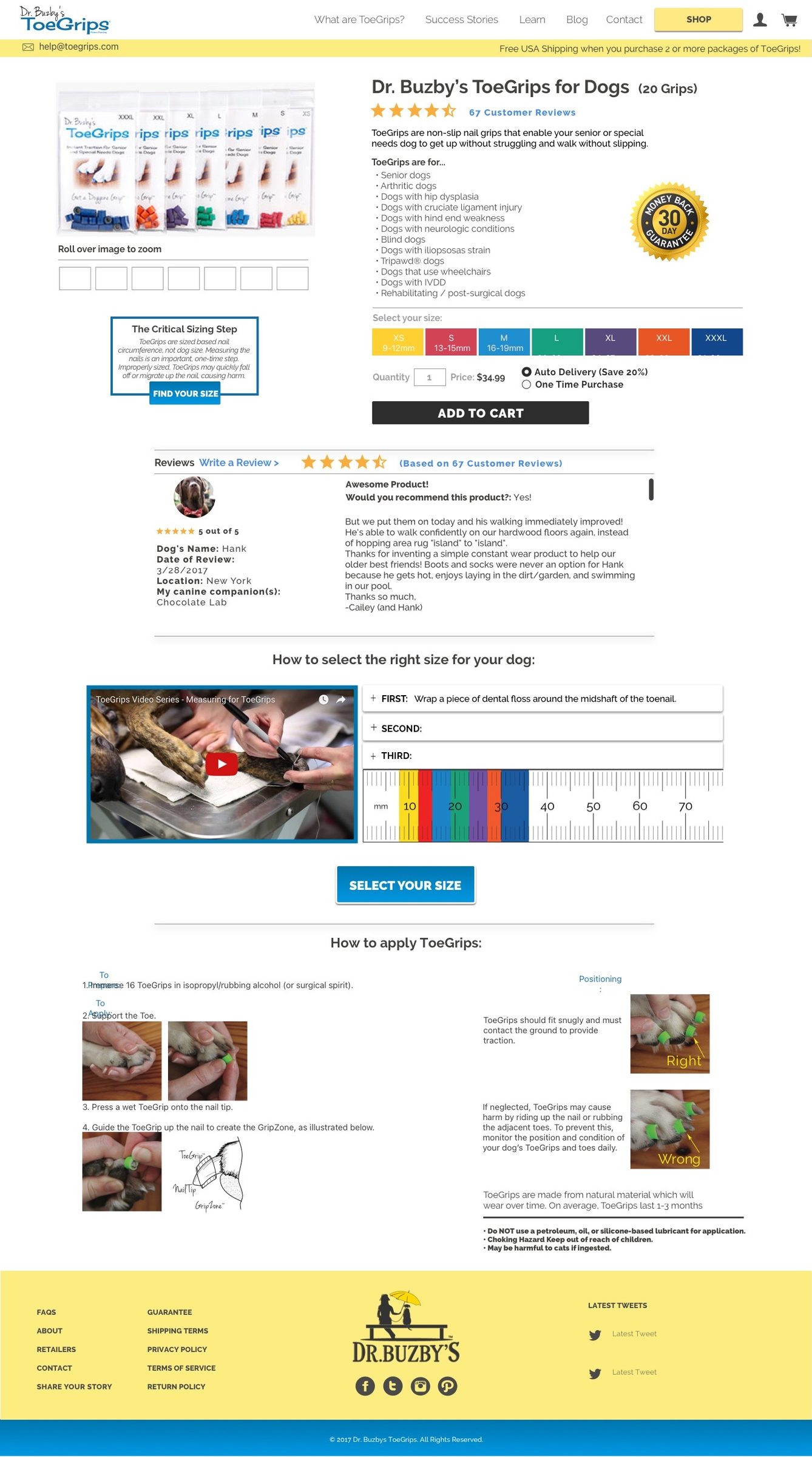 Toegrips Product